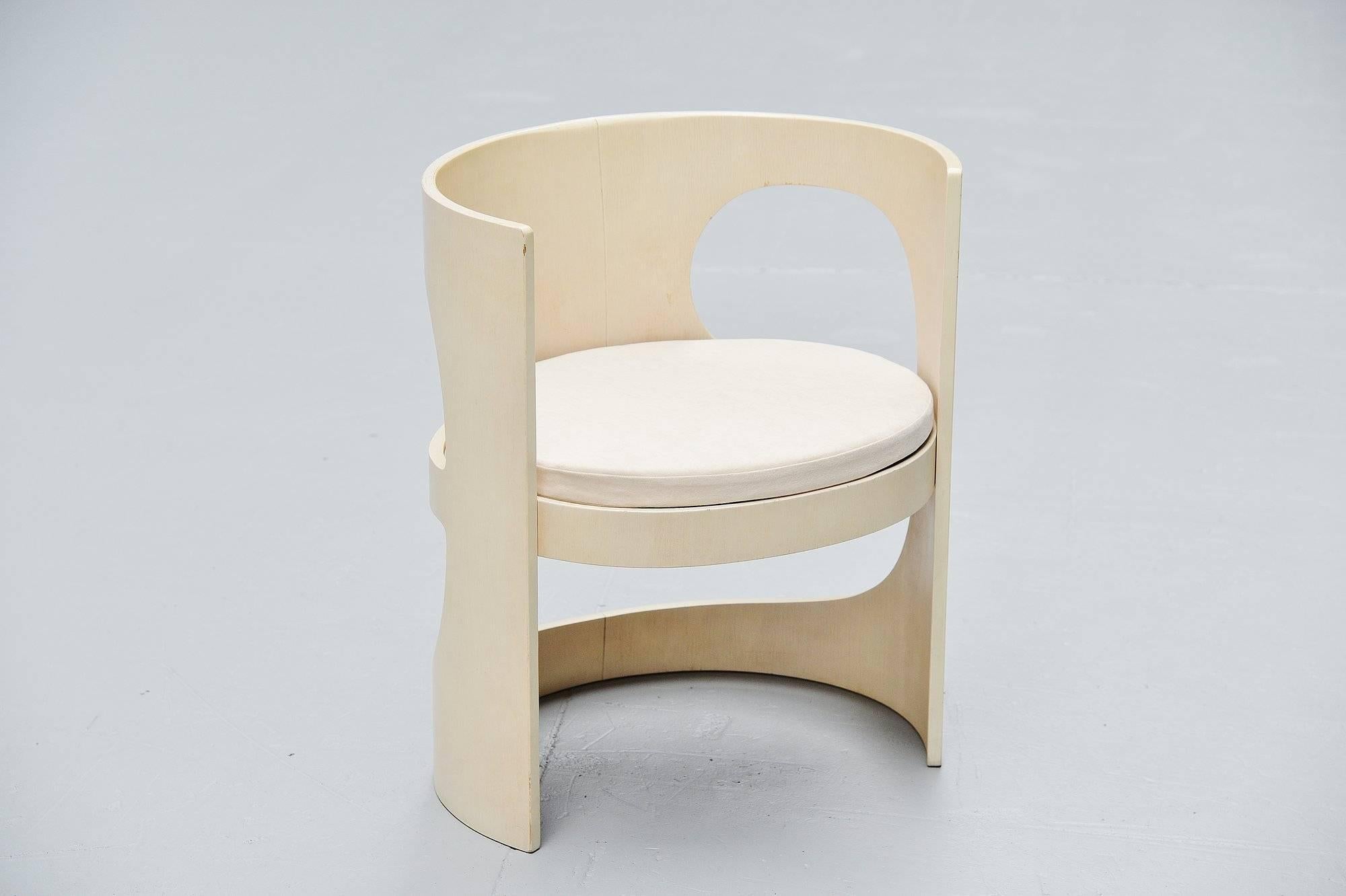 Painted Arne Jacobsen Pre Pop Chairs Asko Finland, 1969