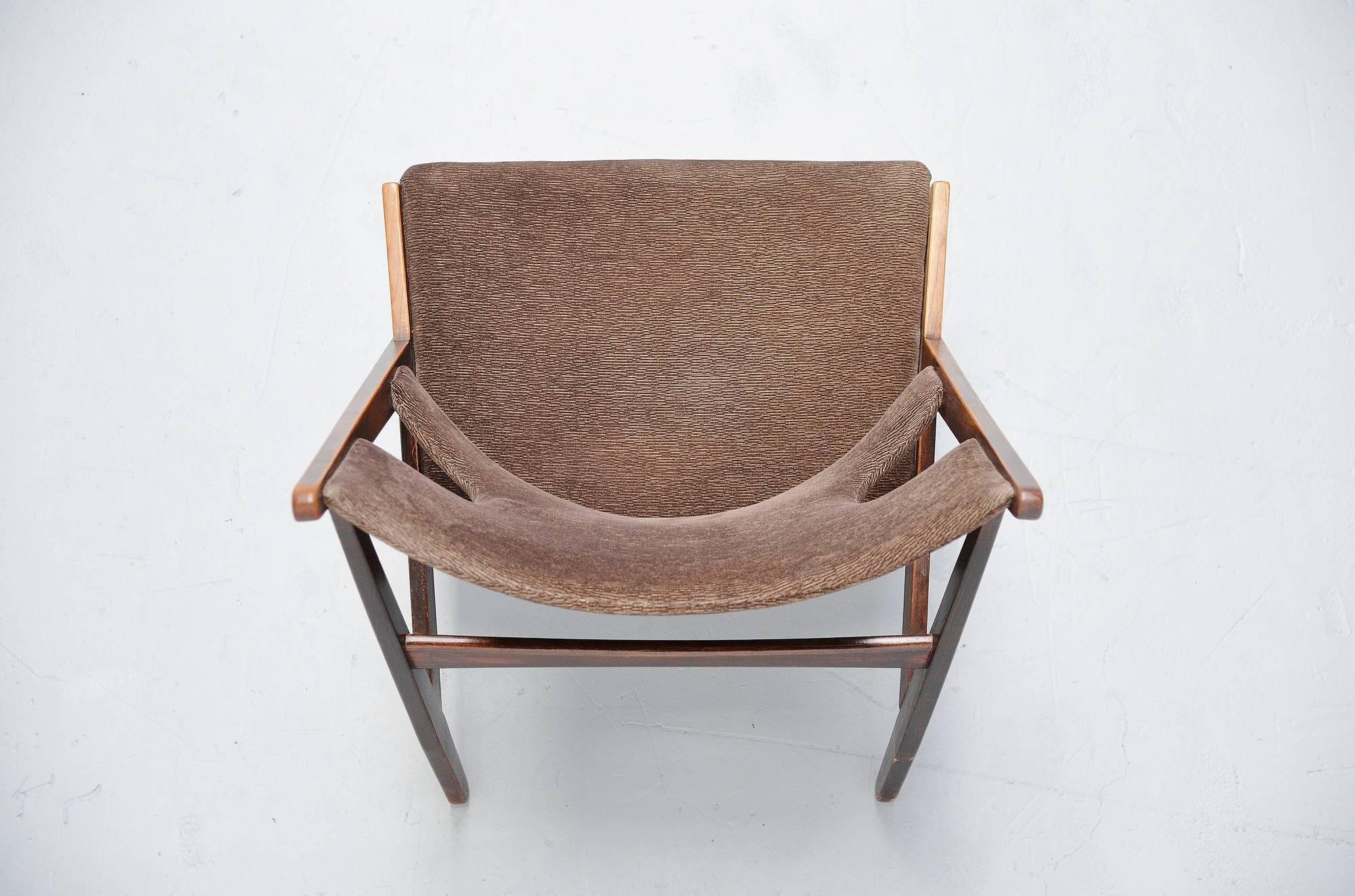 Scandinavian Modern Ib Kofod Larsen Knitting Chair Christensen and Larsen, 1950