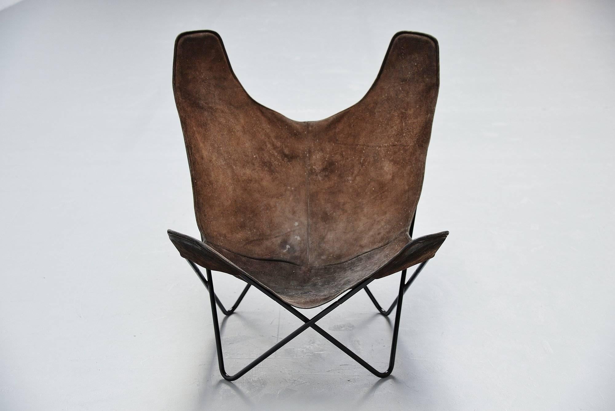 Jorge Hardoy Ferrari Butterfly Chair Brown for Knoll, 1970 1