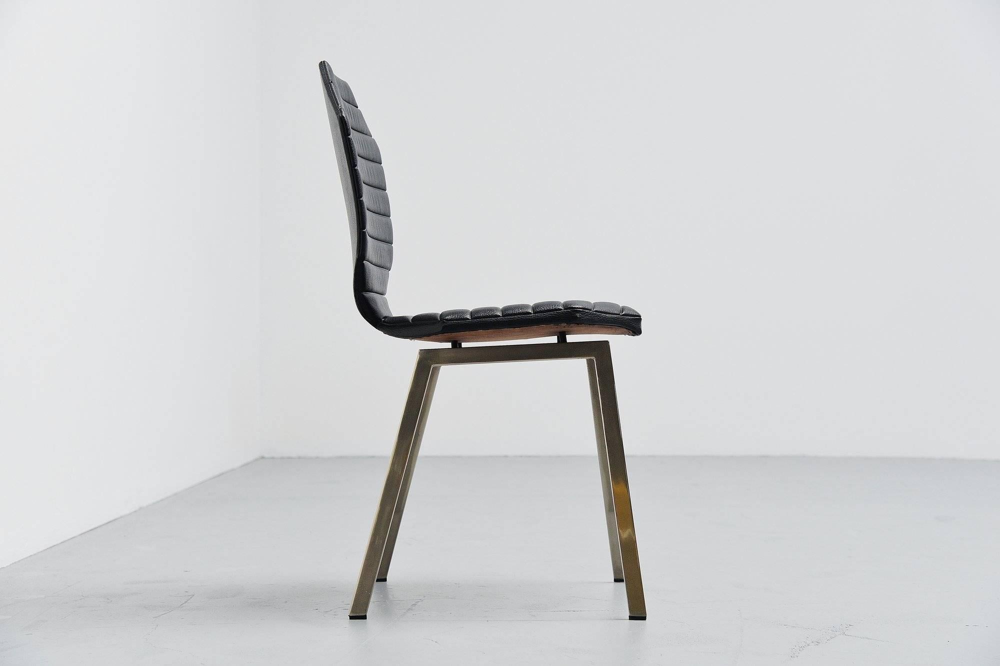 Plated Rudolf Wolf Side Chair, Holland, 1959