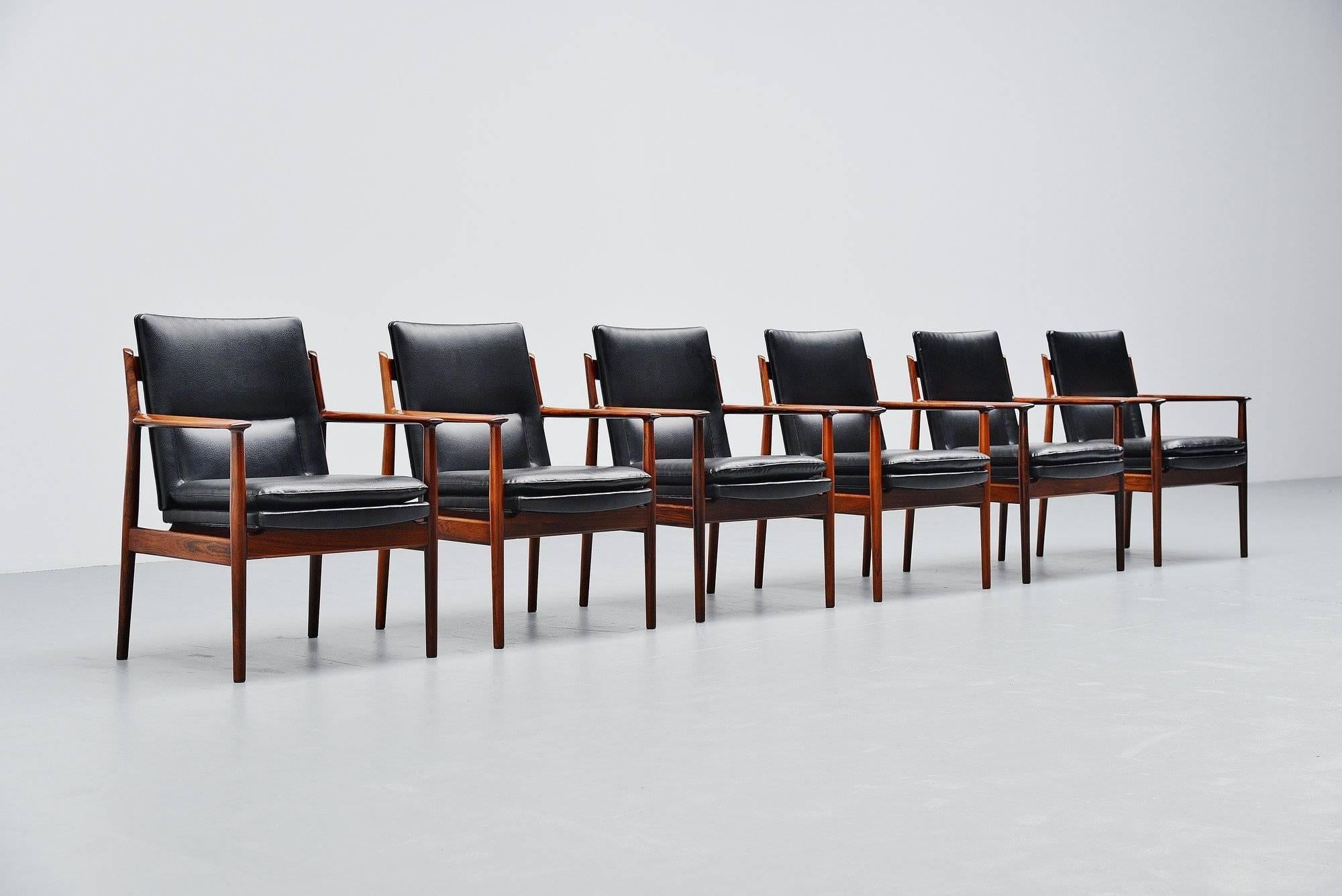 Danish Arne Vodder Conference Chairs Sibast Mobler, Denmark, 1960