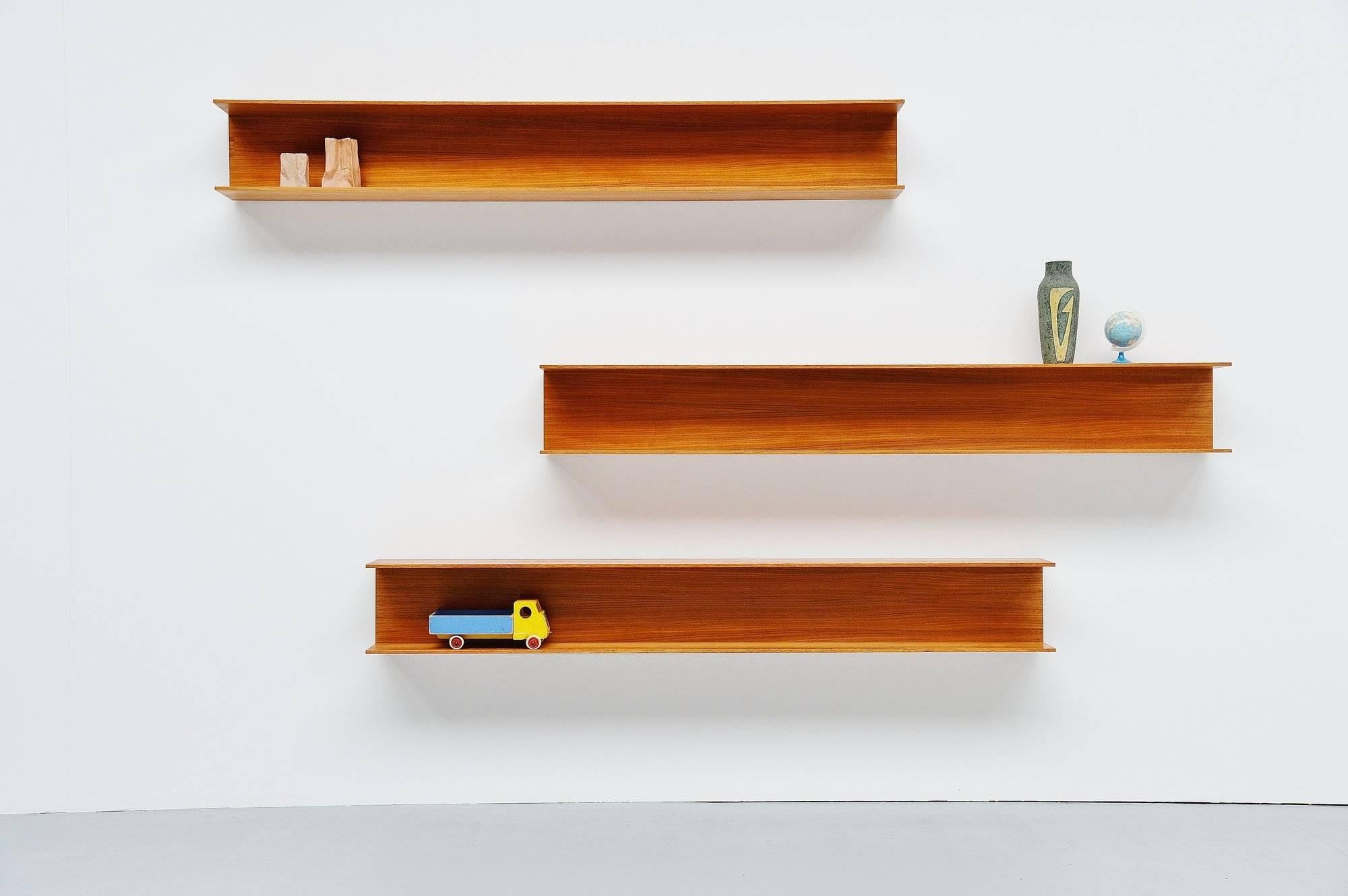 Walter Wirz Wall Shelves Wilhelm Renz Teakwood, Germany, 1965 2