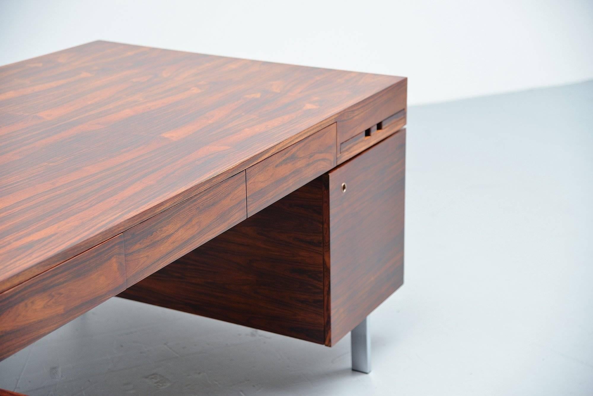 Rosewood Conference Desk Made in Denmark, 1960 2