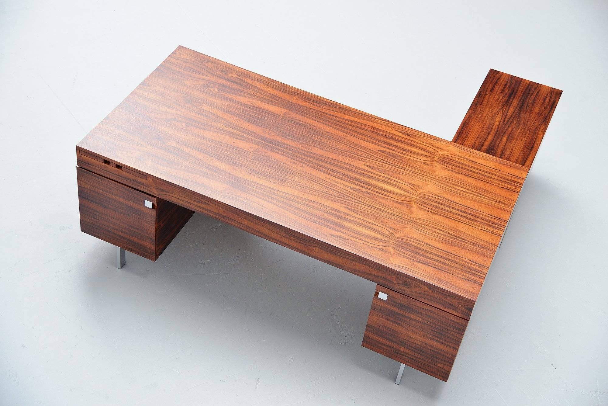 Danish Rosewood Conference Desk Made in Denmark, 1960