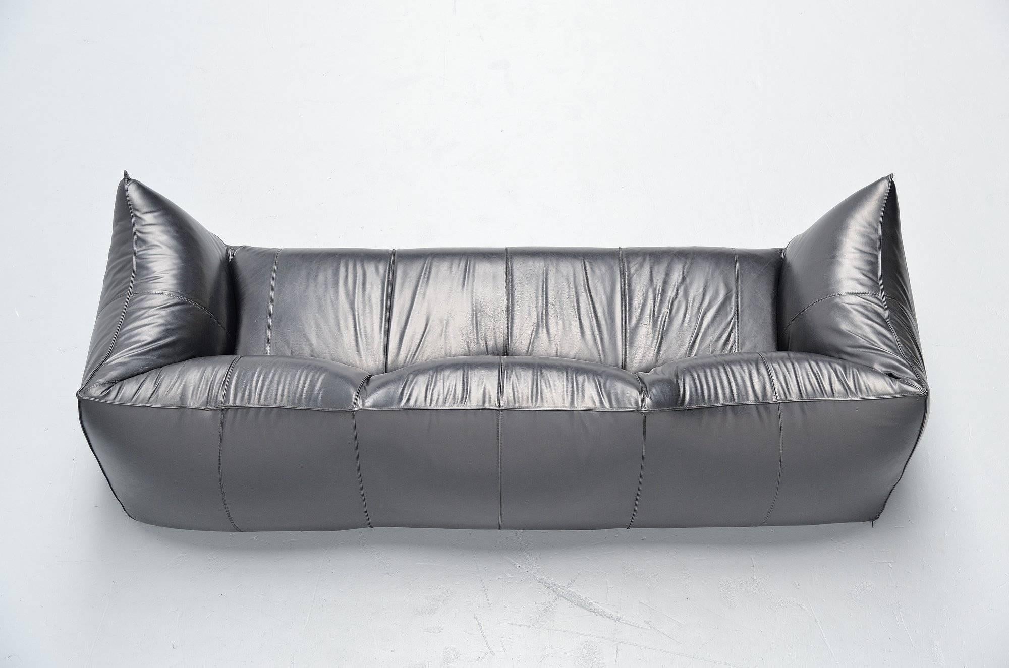 Mario Bellini Bambole Sofa Black B&B Italia, Italy, 1974 In Excellent Condition In Roosendaal, Noord Brabant