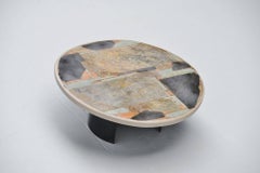 Paul Kingma Round Artwork Coffee Table, Holland, 1978