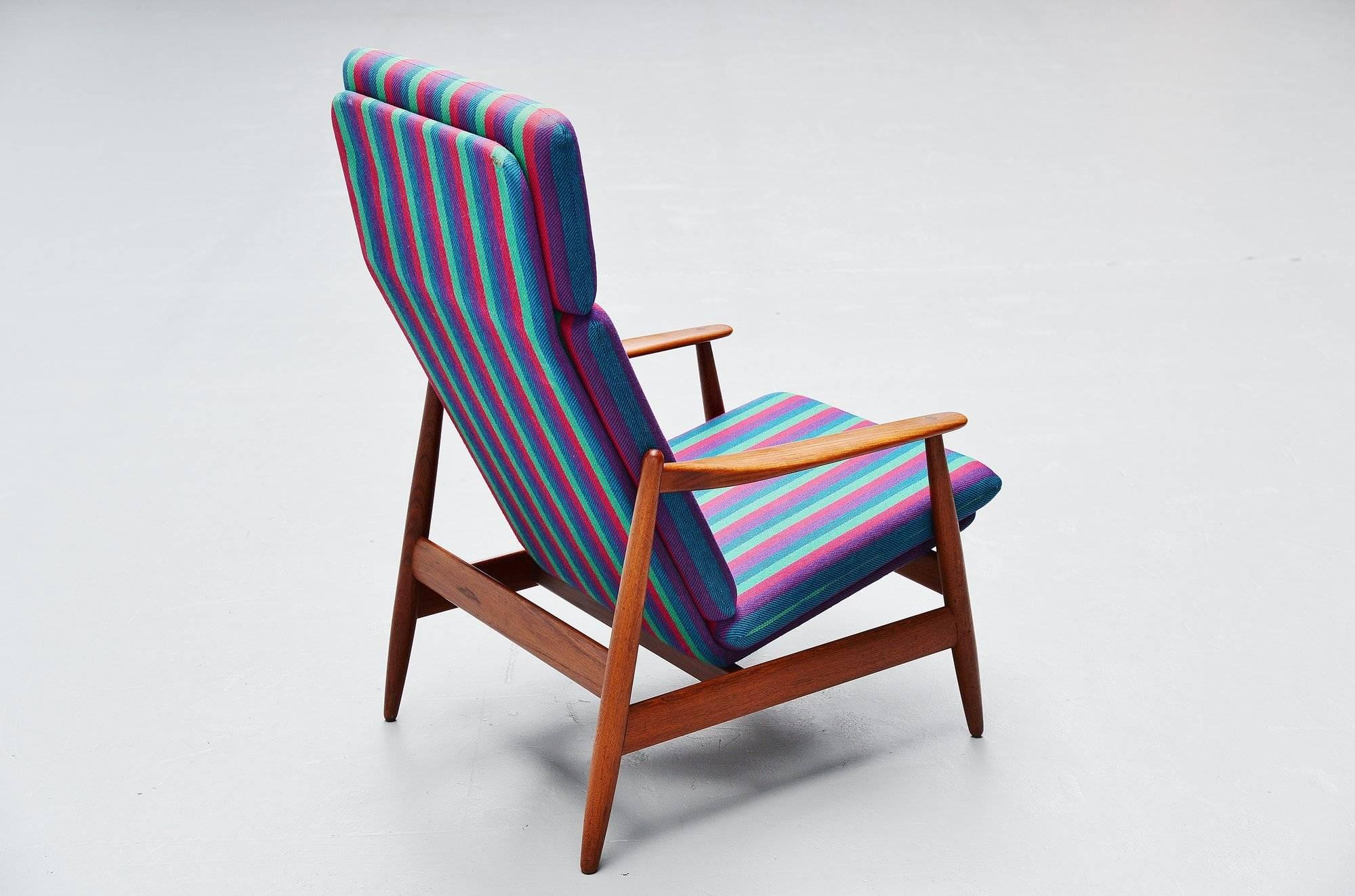 Poul Volther Lounge Chair by Frem Røjle, Denmark, 1960 In Good Condition In Roosendaal, Noord Brabant
