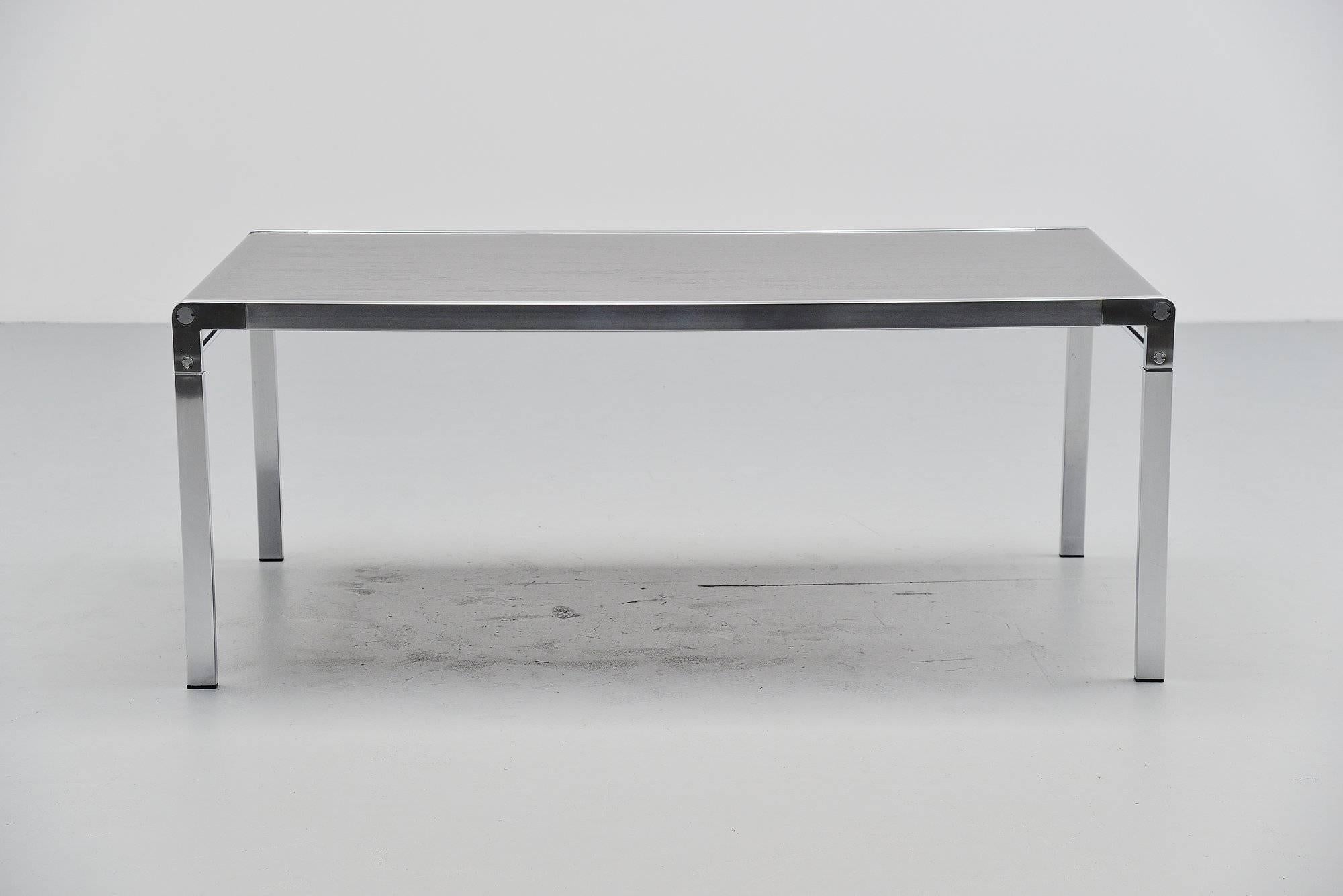 Plated Claire Bataille Paul Ibens Dining Table 'T Spectrum, 1971