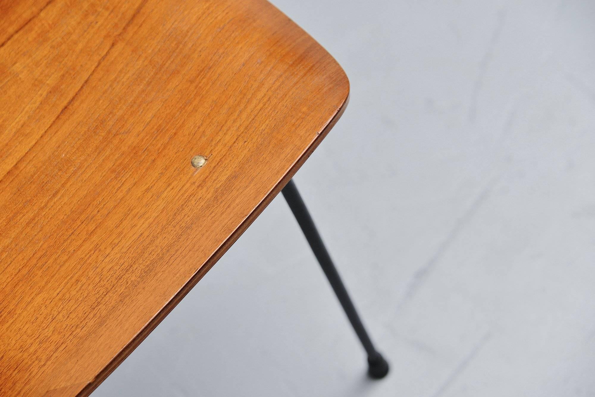 Teak Carlo Ratti Side Chair in Plywood by Legni Curva, Italy, 1950