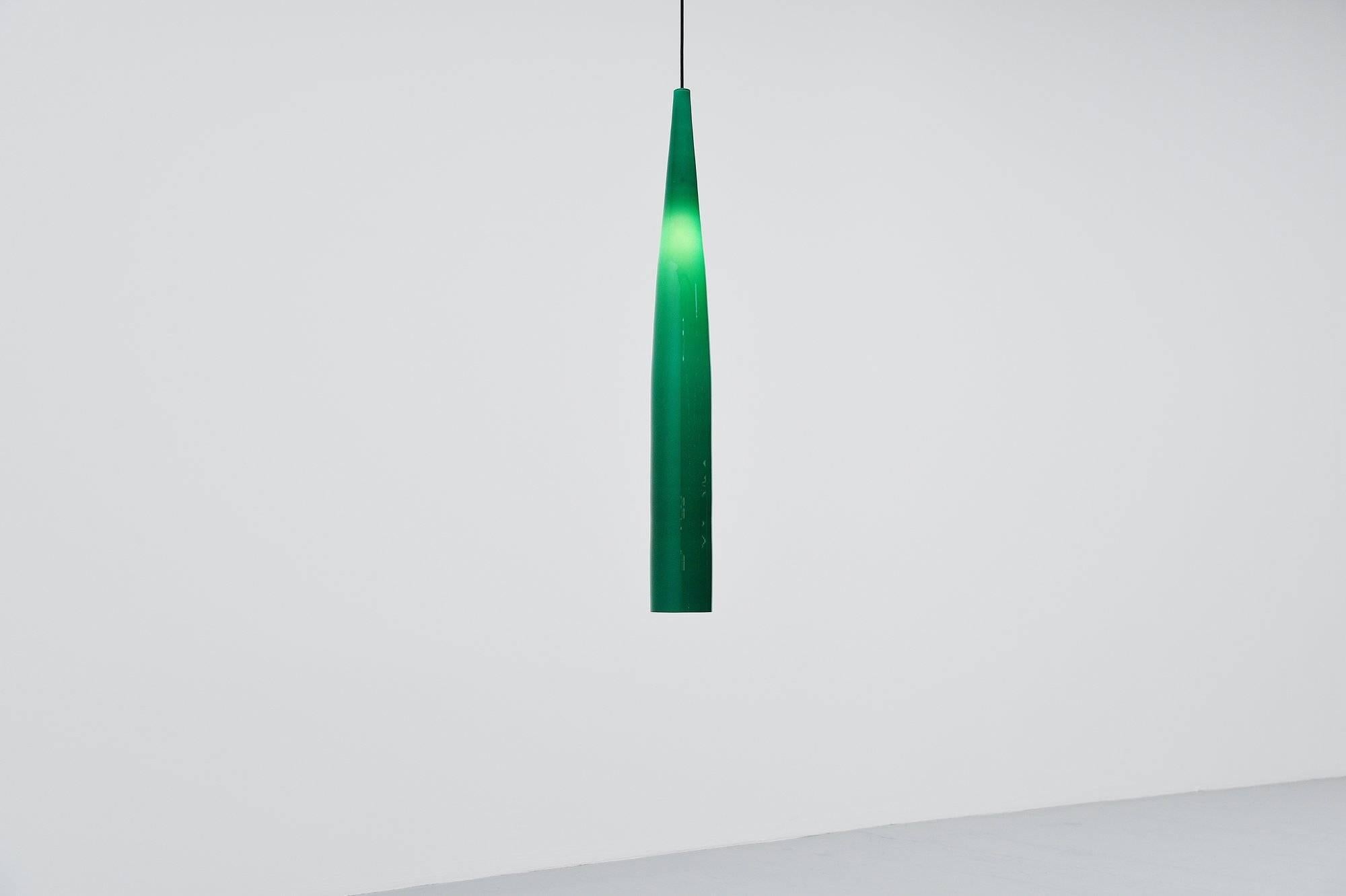 Mid-Century Modern Alessandro Pianon Vistosi Pendant Lamp, Italy, 1960