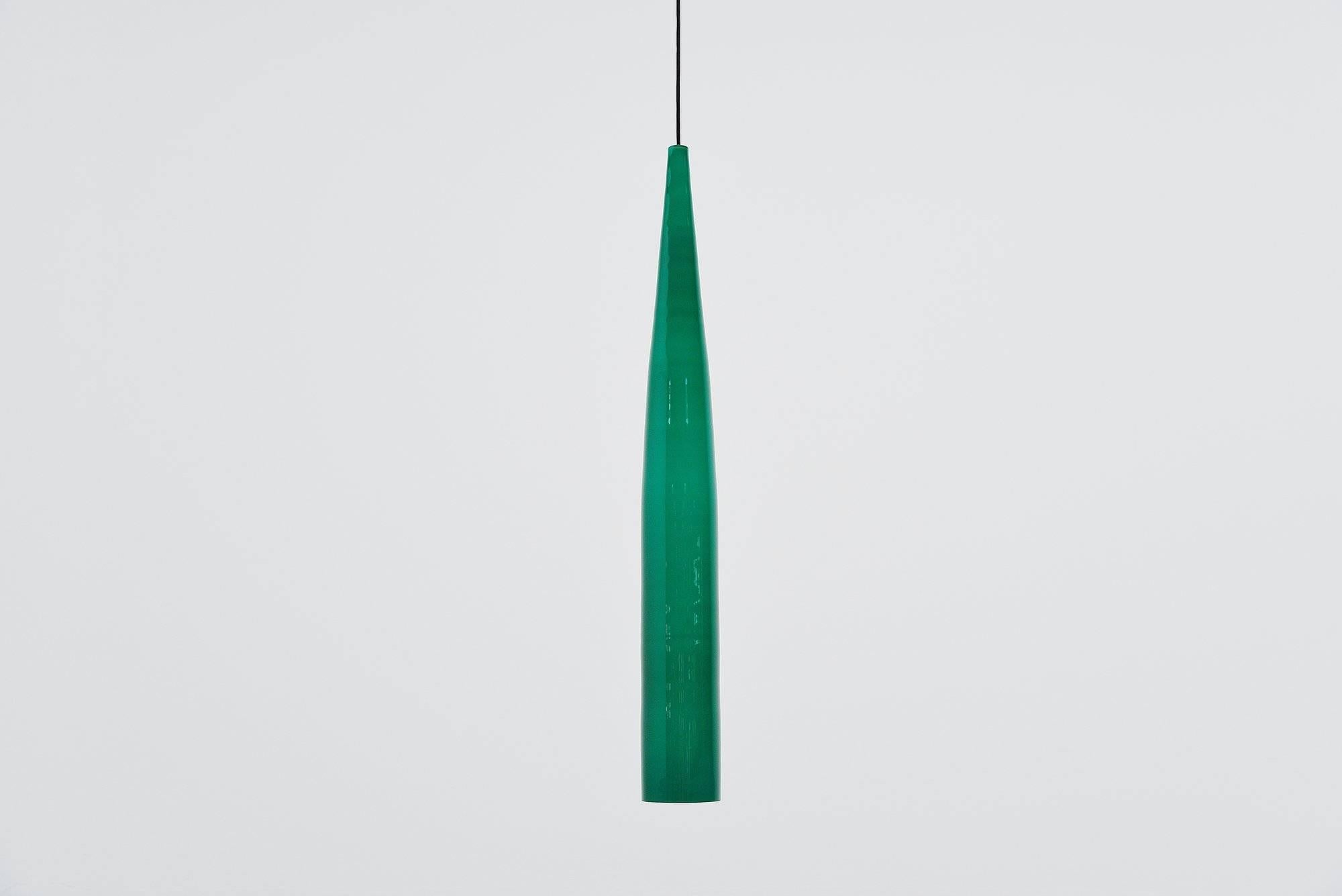 Mid-20th Century Alessandro Pianon Vistosi Pendant Lamp, Italy, 1960