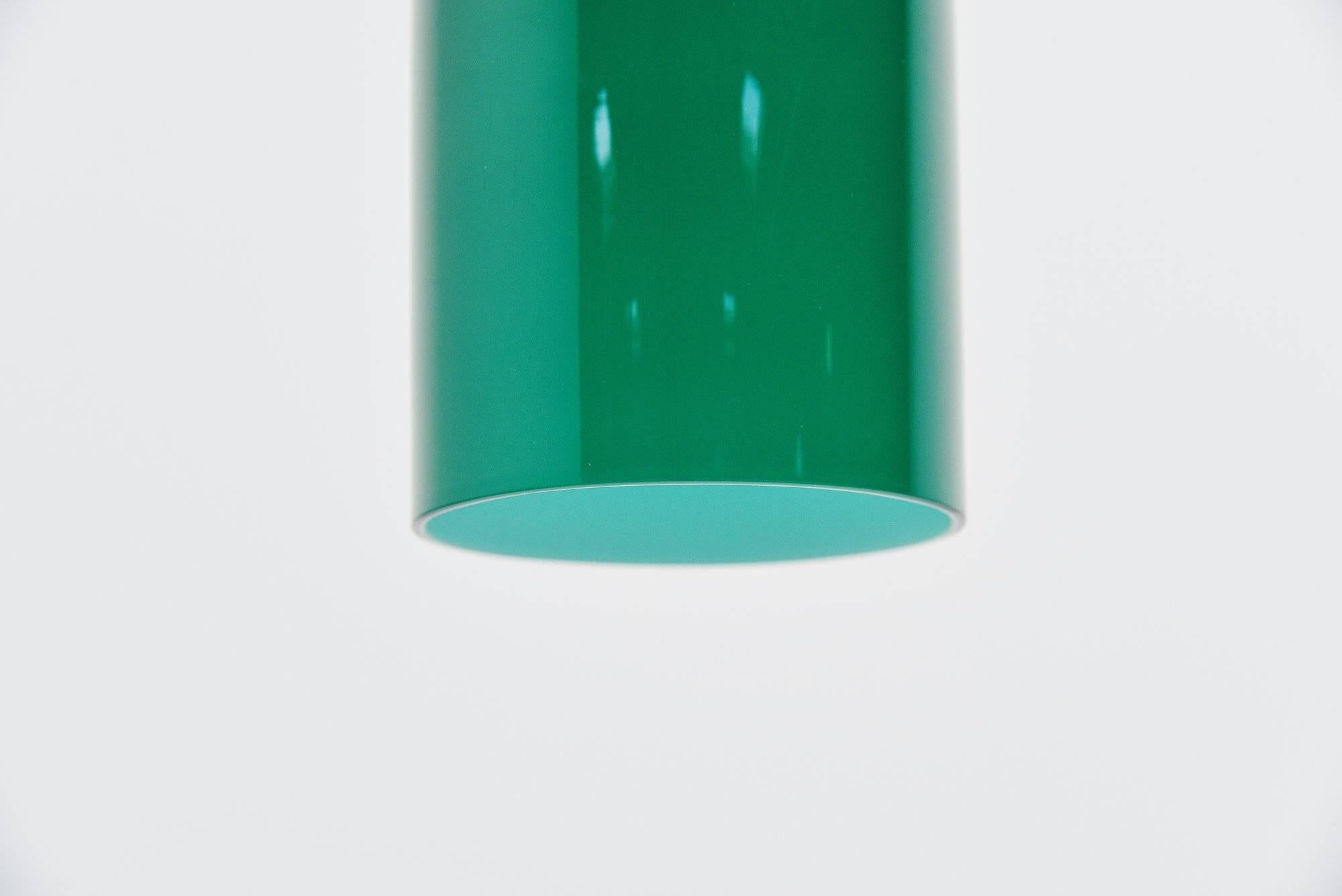 Blown Glass Alessandro Pianon Vistosi Pendant Lamp, Italy, 1960