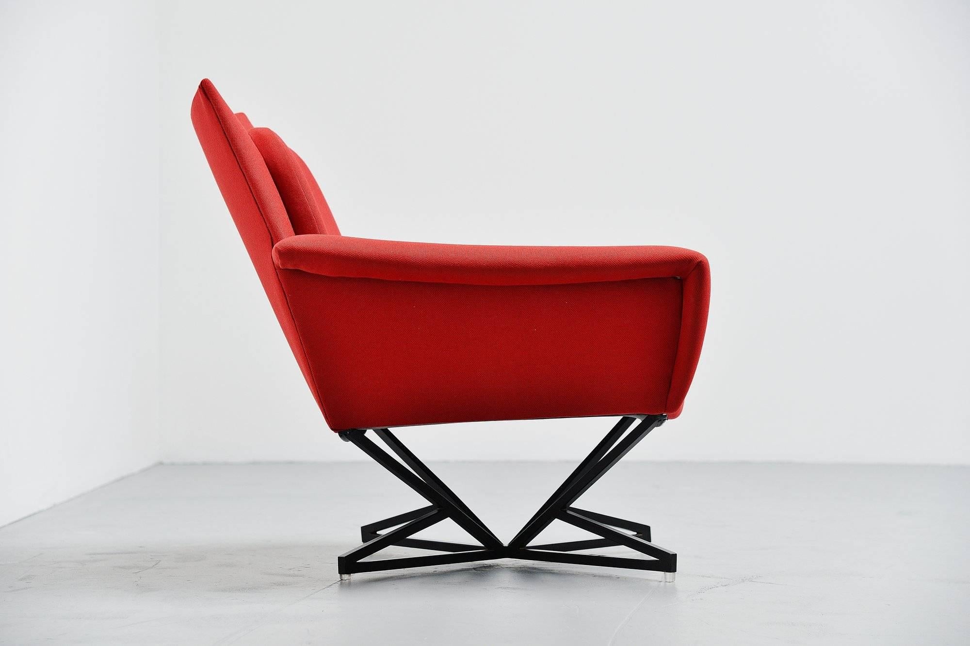 Italian Gastone Rinaldi Attributed Lounge Chair, Italy, 1955