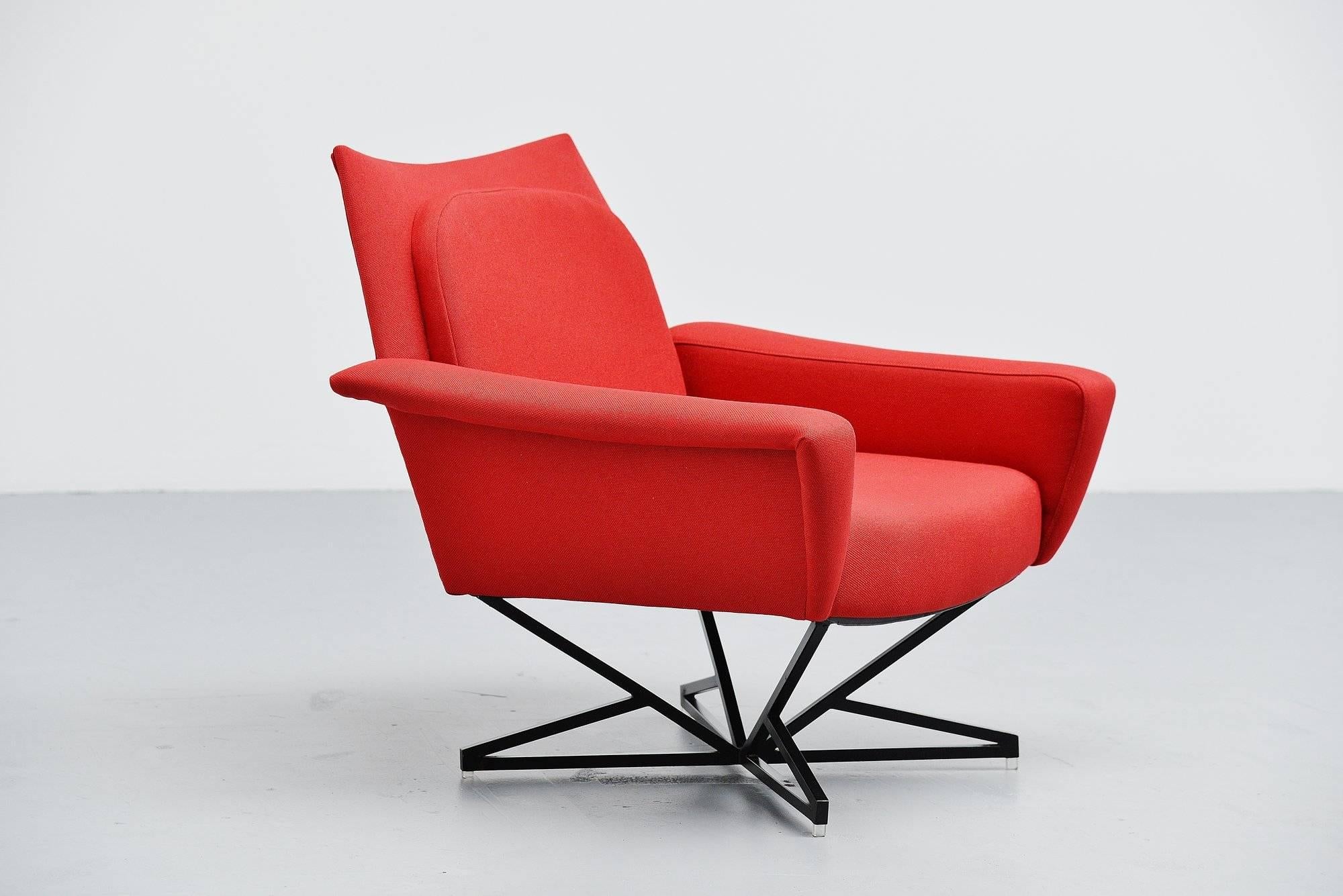Mid-Century Modern Gastone Rinaldi Attributed Lounge Chair, Italy, 1955