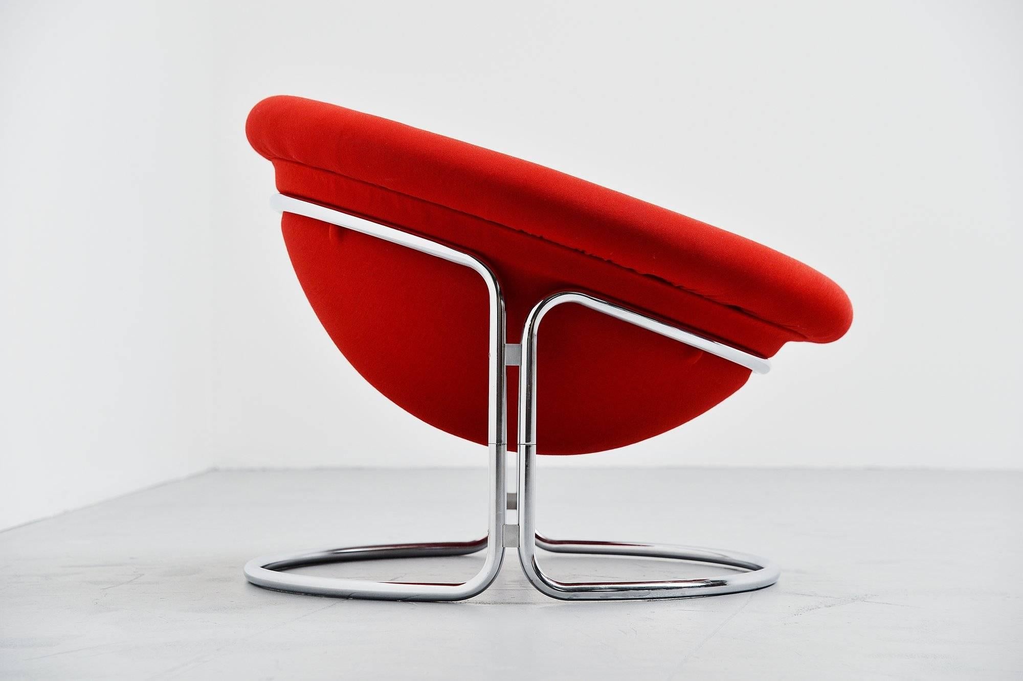 Plated Luigi Colani Lounge Chair for Kusch & Co, Germany, 1968