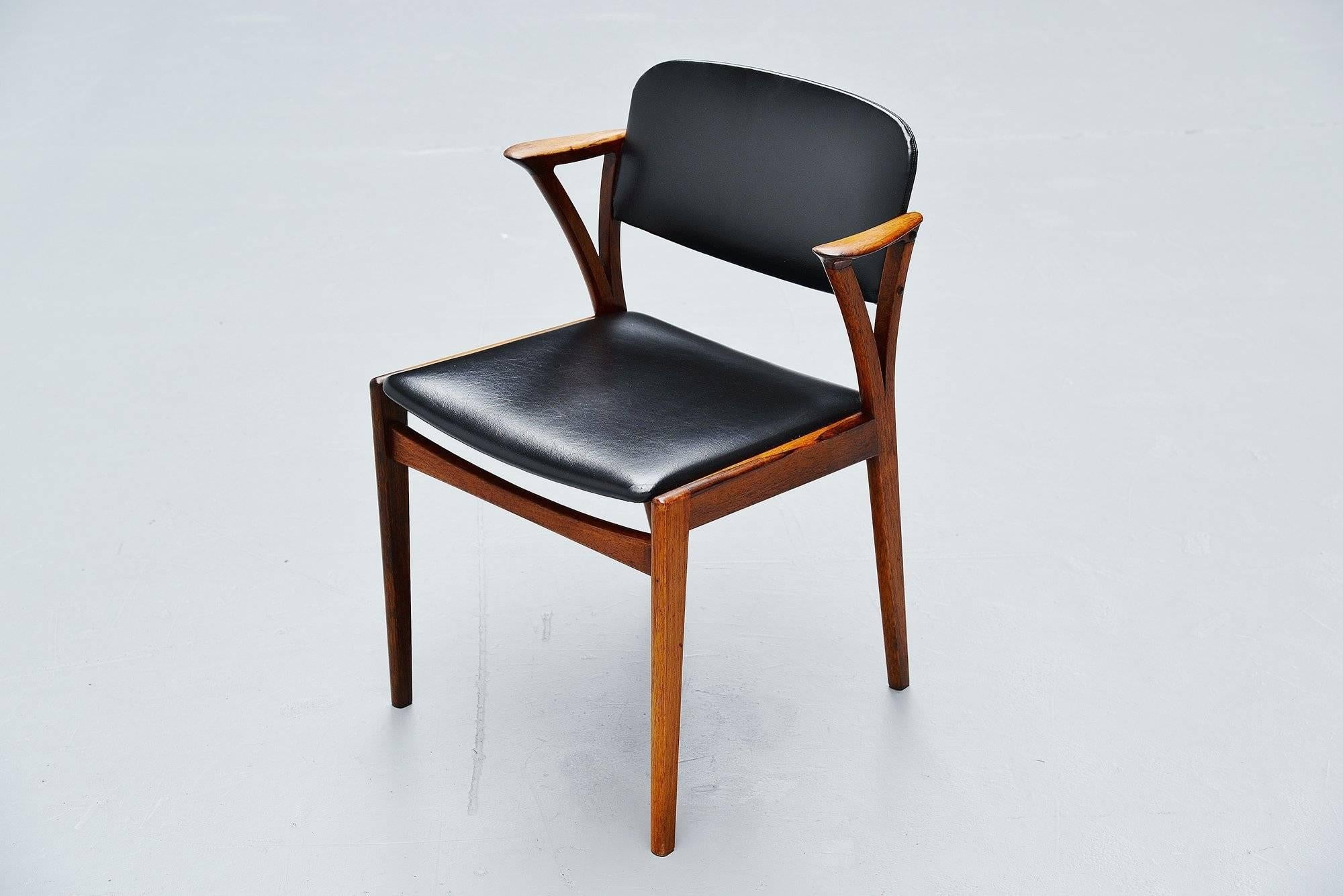 Rosewood Kai Kristiansen armchairs Bovenkamp, Holland, 1960