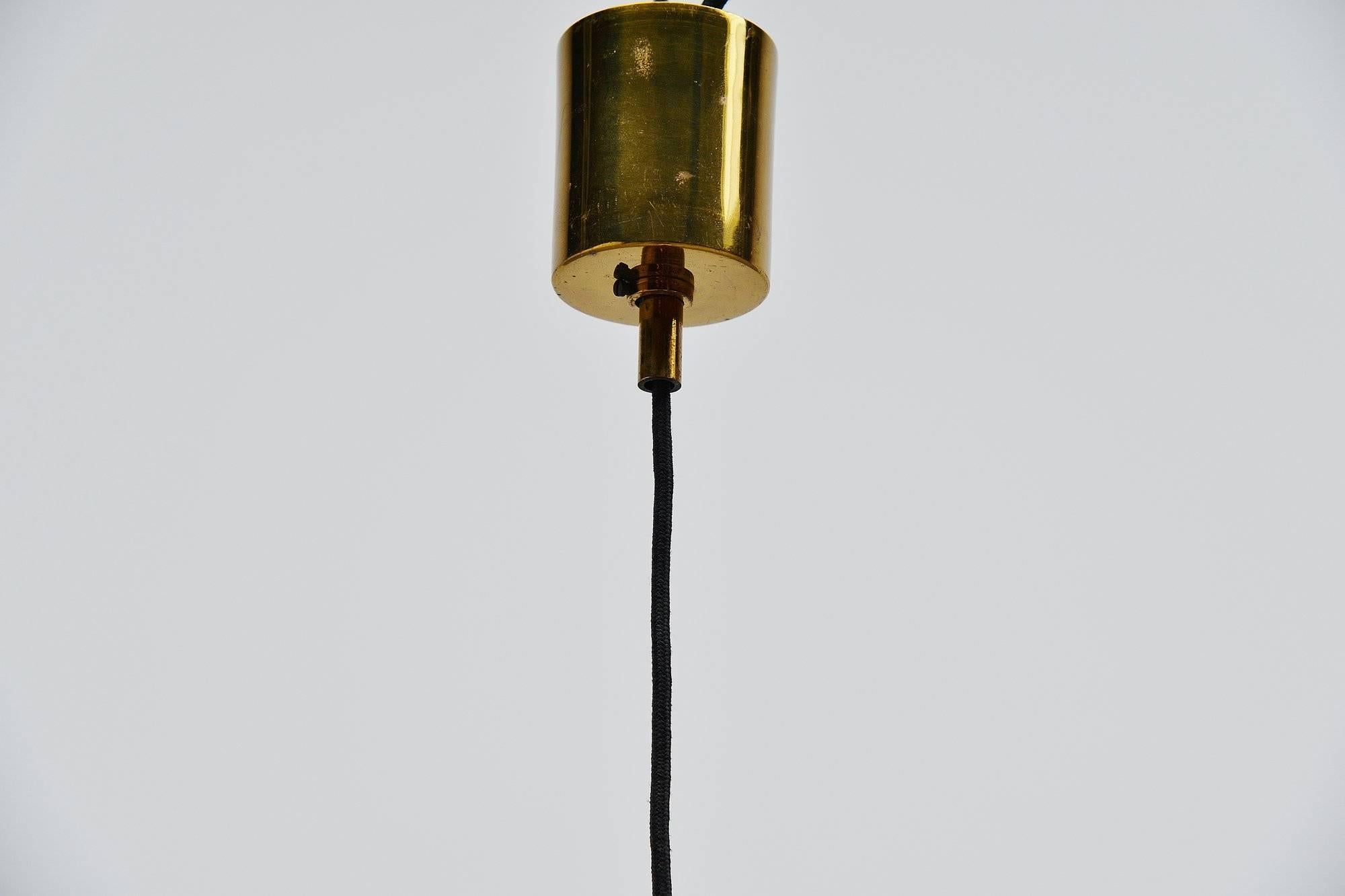 Mid-Century Modern Pendant Lamp in Disderot Style, France, 1950