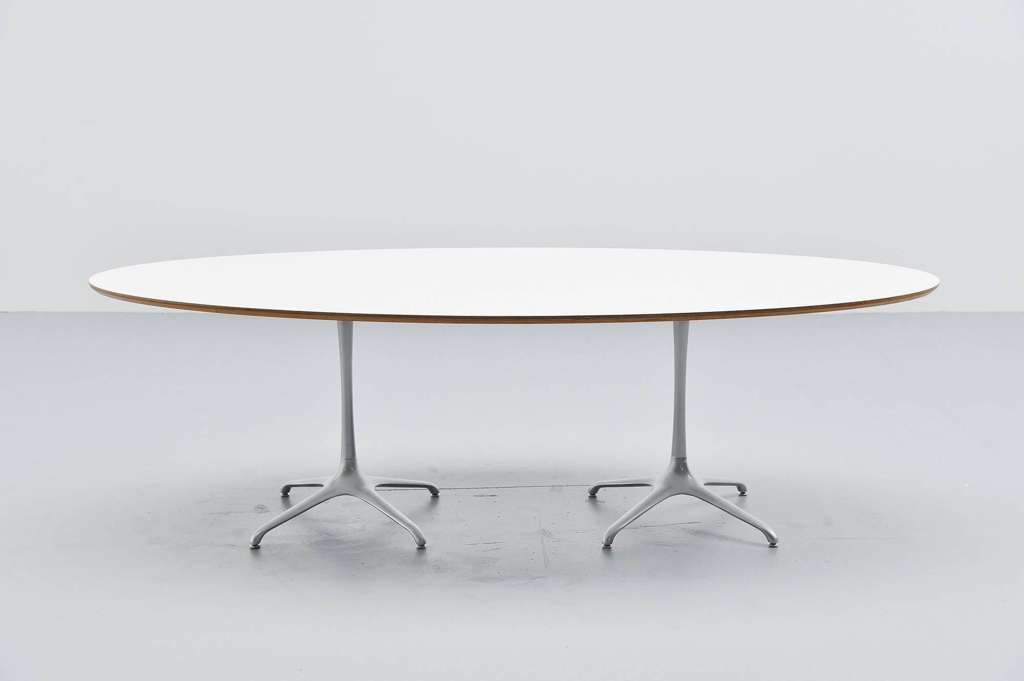 Super rare dining table designed by Ross Lovegrove and manufactured by Bernhardt Design, USA 1997. This table was only made on request to match with the famous Go chairs designed by Ross Lovegrove, so not much of these were made. We have purchased