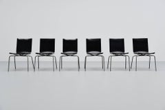Fabiaan Van Severen Crossed Leg Dining Chairs, Belgium, 1998