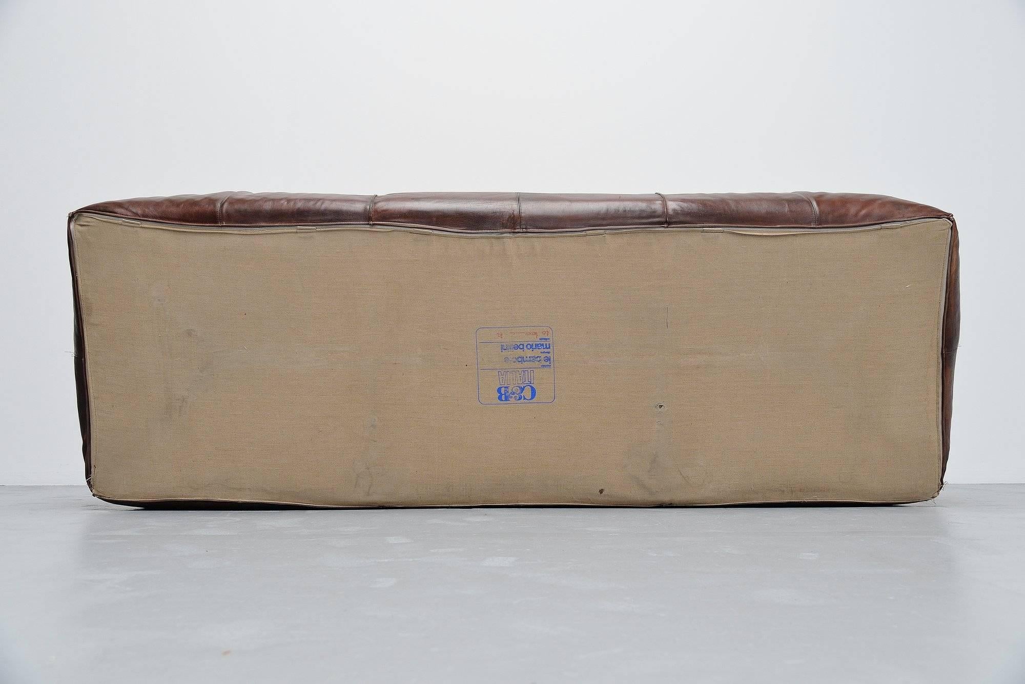 Leather Mario Bellini Bambole Sofa for C&B Italia, Italy, 1972