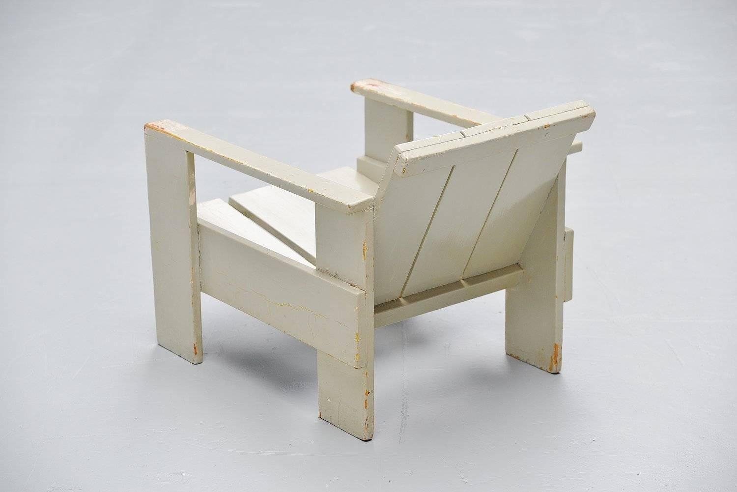 Mid-Century Modern  Gerrit Thomas Rietveld crate chair Metz & Co 1940