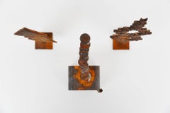 Theo Niermeijer Set of Iron Sculptures, 1970