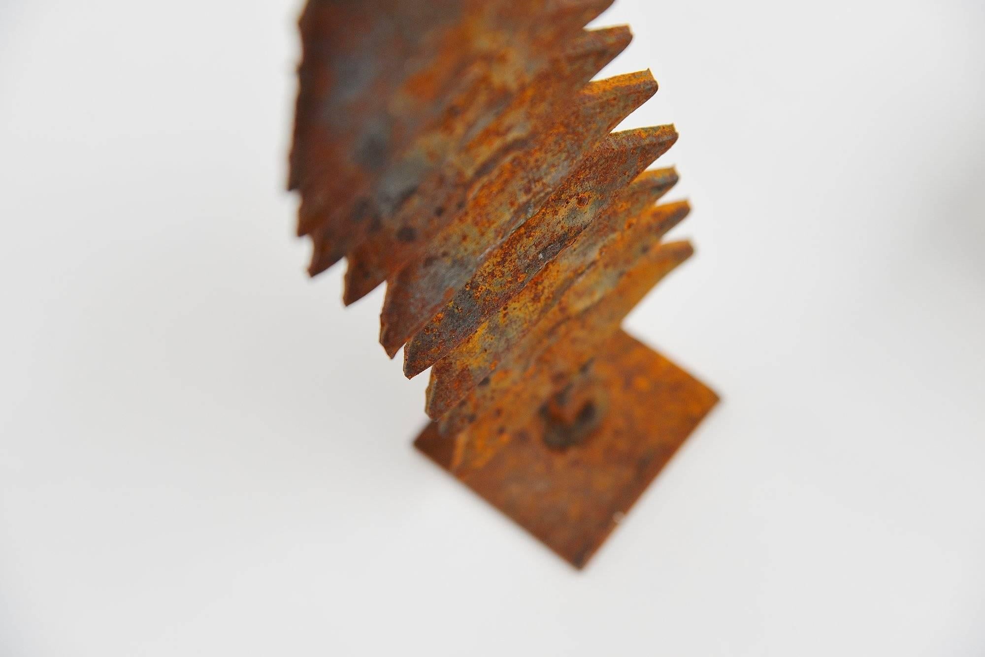 Late 20th Century  Theo Niermeijer Set of Iron Sculptures, 1970 For Sale