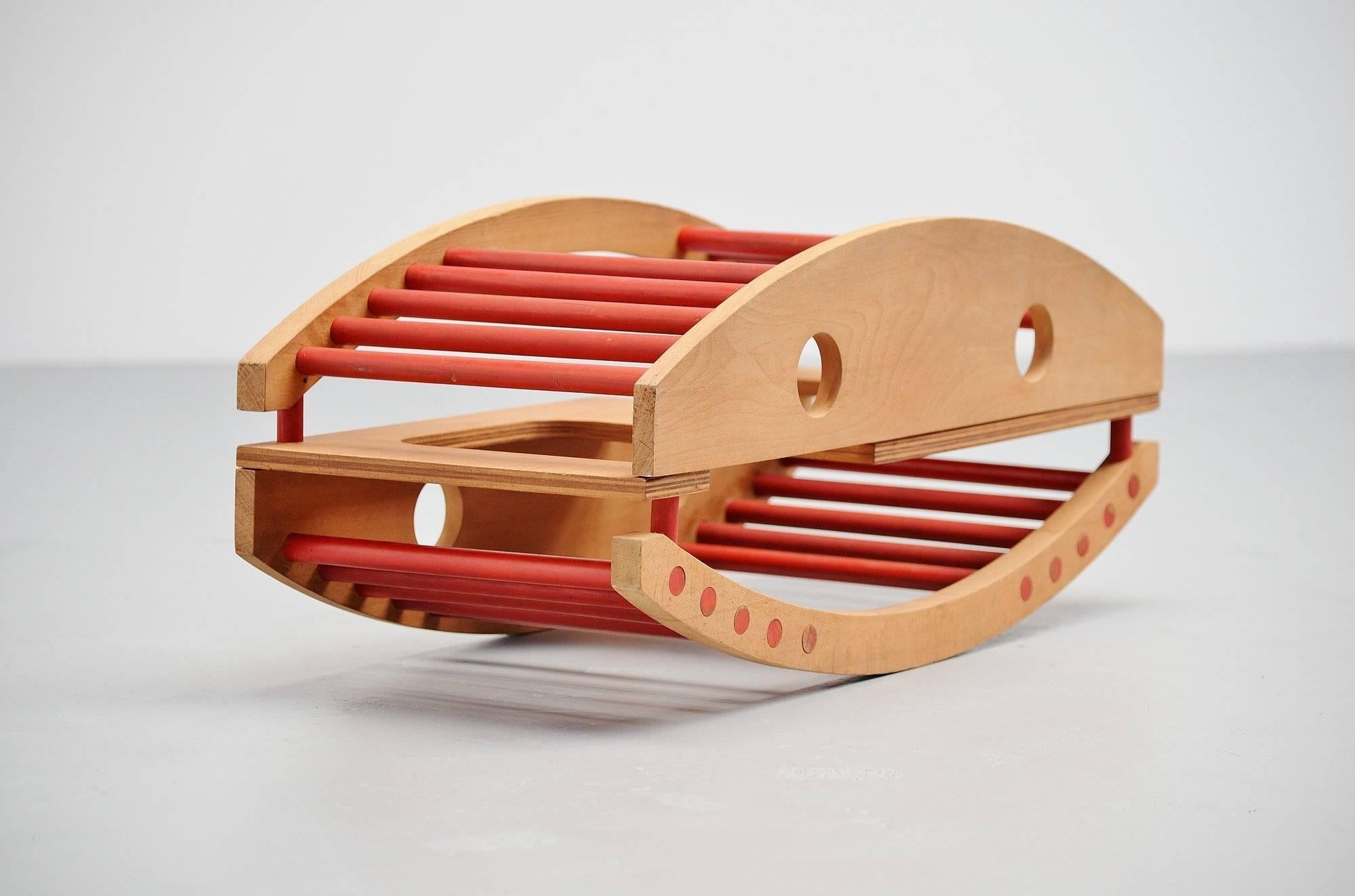 Piet Hein Stulemeijer rocking toy for kids Holland 1967 In Excellent Condition In Roosendaal, Noord Brabant