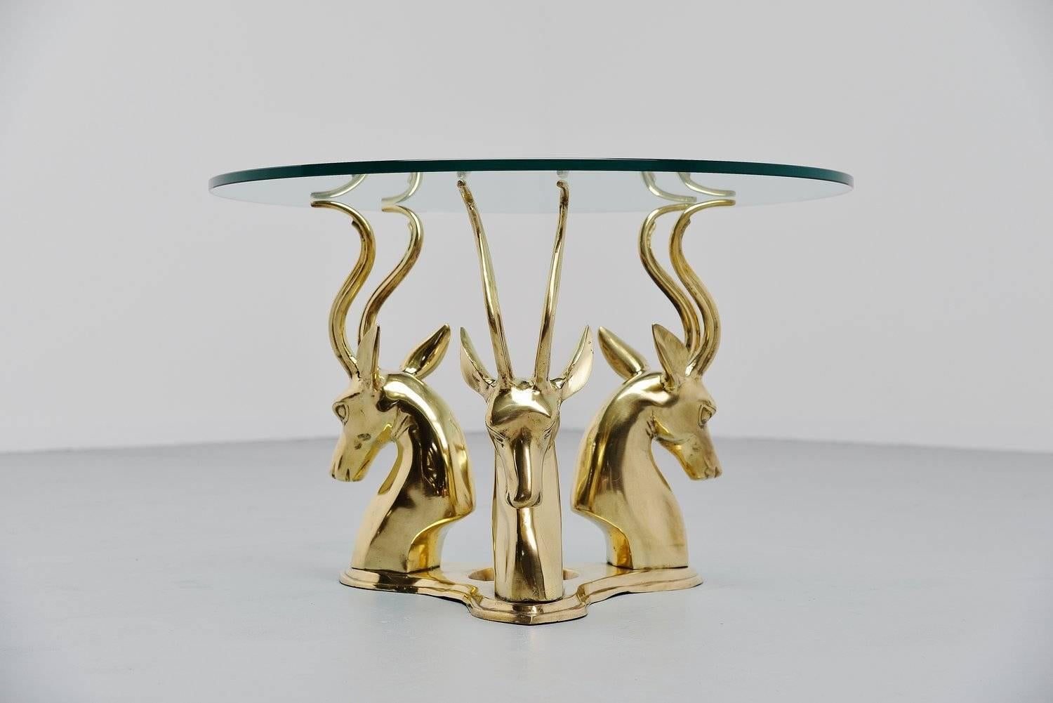 Mid-Century Modern Antelope coffee table in Bronze 1970 