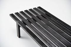 Martin Visser slat bench black ebonized 't Spectrum 1965