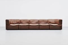 De Sede DS15 element sofa in buffalo leather Switzerland 1970