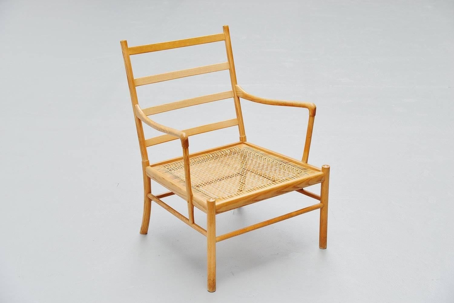 Mid-20th Century Ole Wanscher Colonial chair in oak P Jeppesen Denmark 1959