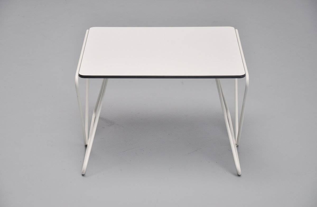 Mid-Century Modern Table d'appoint Walter Antonis pour I-Form Holland 1978 en vente