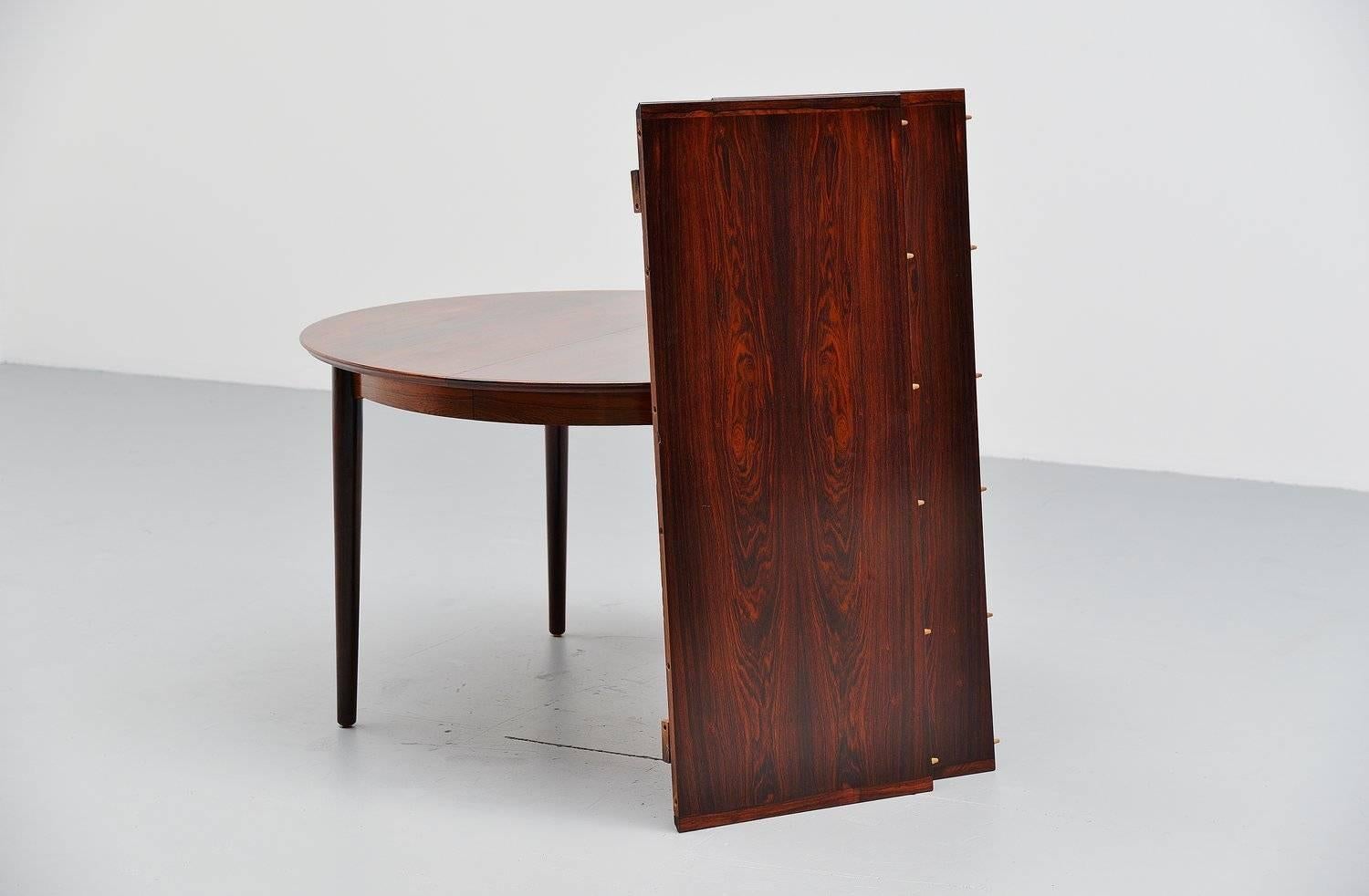 Mid-20th Century Arne Vodder Oval Rosewood Dining Table Sibast, 1955