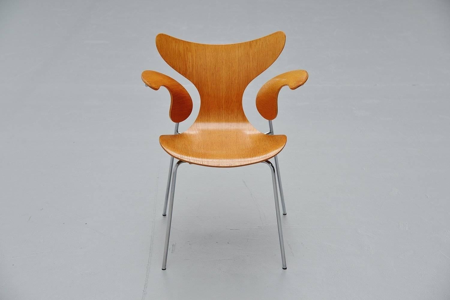 Late 20th Century Arne Jacobsen Seagull Dining Chairs Fritz Hansen, 1972