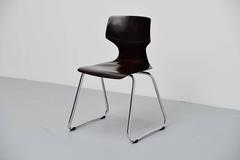 Adam Stegner Stacking Chairs Flototto, Germany, 1960