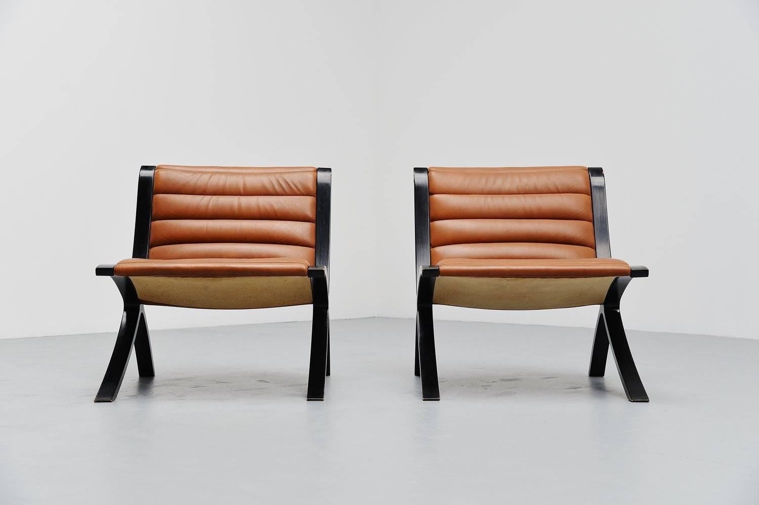 Danish Peter Hvidt Orla Mølgaard Nielsen X-Chair Fritz Hansen, 1979