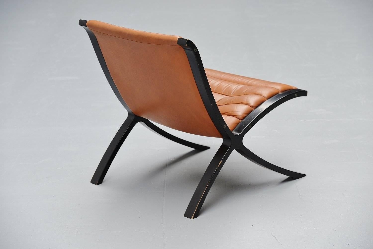 Peter Hvidt Orla Mølgaard Nielsen X-Chair Fritz Hansen, 1979 In Good Condition In Roosendaal, Noord Brabant