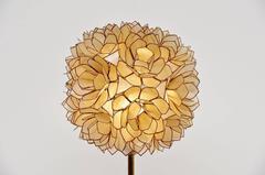 Mother-of-Pearl Table Lamp, Belgium, 1970