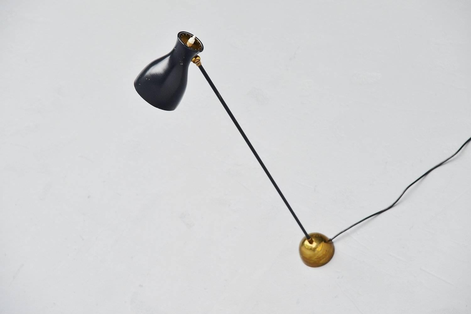 Swiss Dieter Schulz Floor Lamp for Wohnbedarf AG Schweiz, 1957