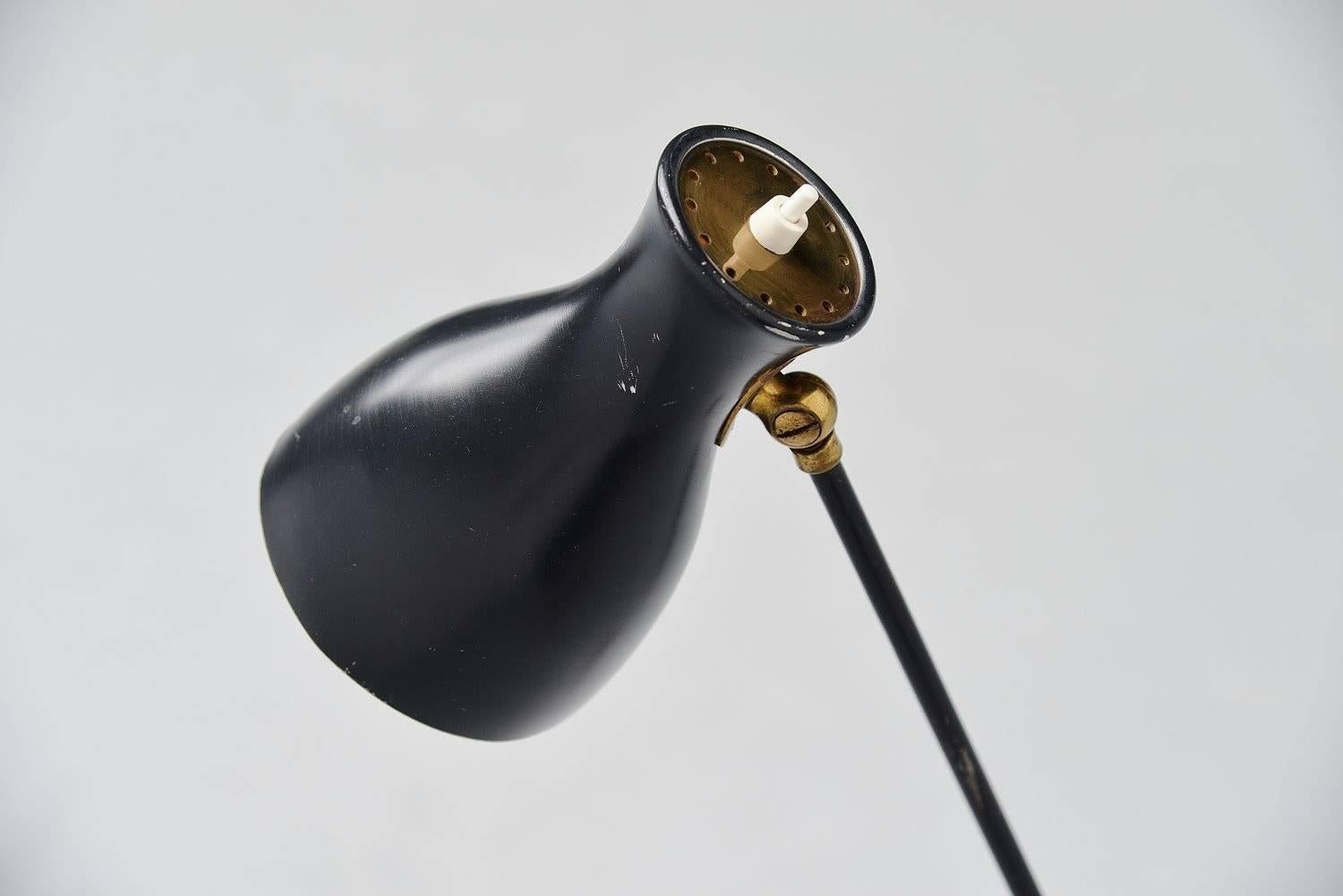 Lacquered Dieter Schulz Floor Lamp for Wohnbedarf AG Schweiz, 1957