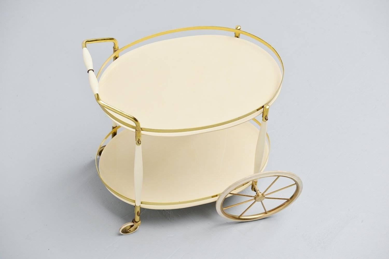 brass tea trolley