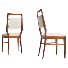 Retro Vittorio Dassi dining chairs Italy 1950