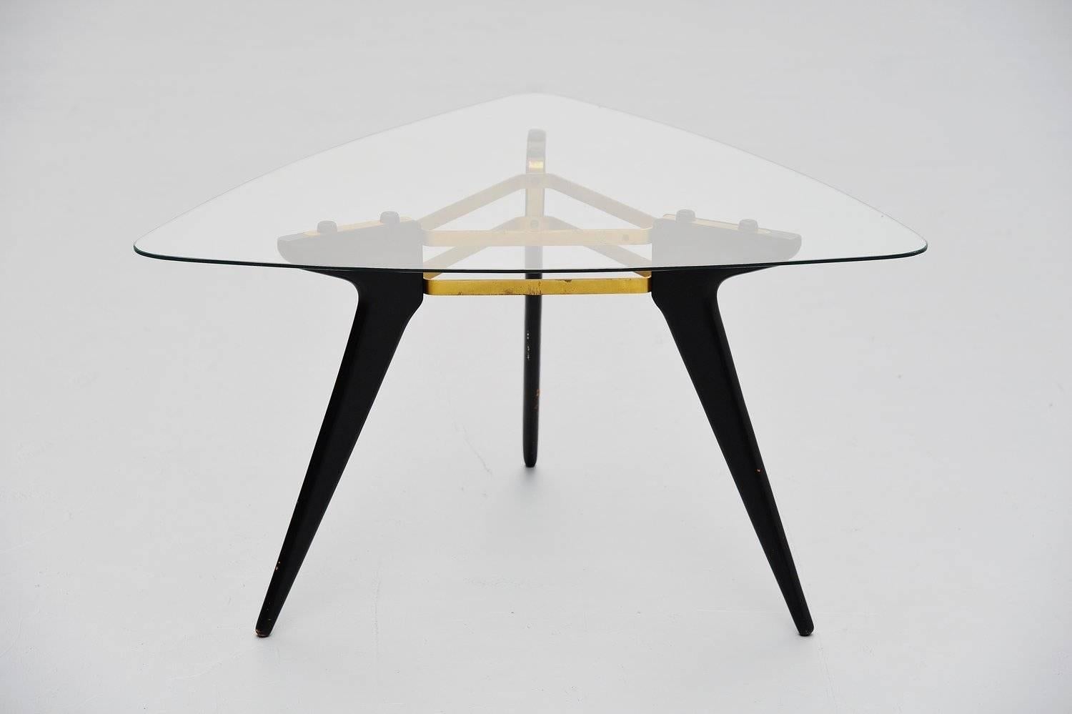 Mid-20th Century Alfred Hendrickx Style Coffee Table, Belgium, 1958 For Sale