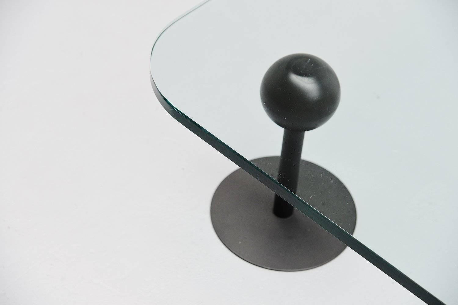 Glass Philippe Starck Coffee Table for Les Trois Suisses, France, 1982