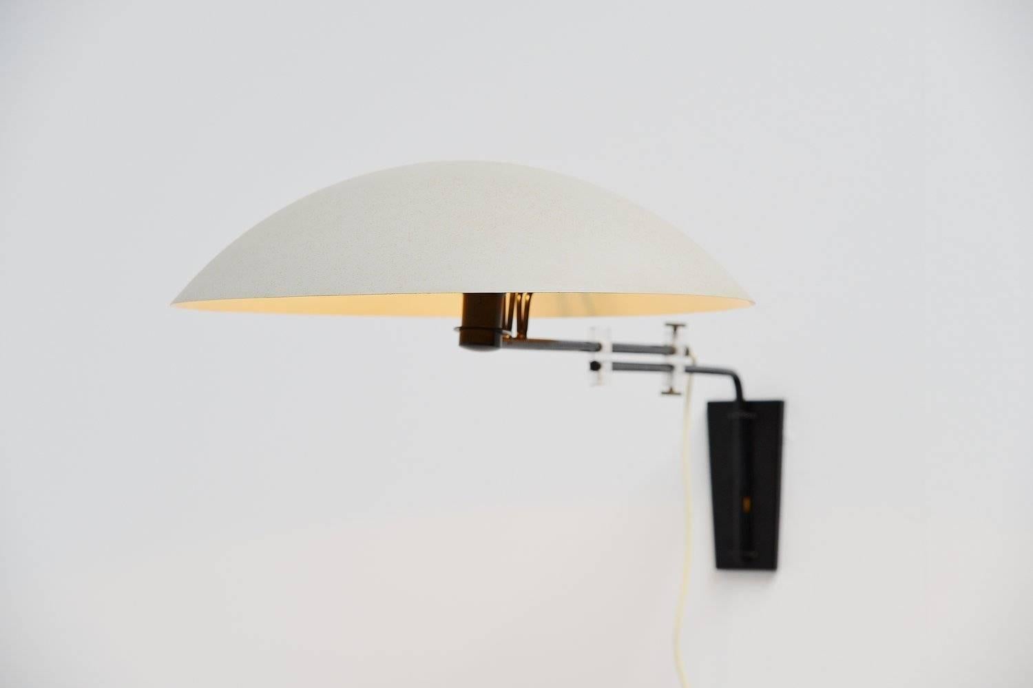 Lacquered Philips NX23 Wall Lamp by Louis Christiaan Kalff, 1954