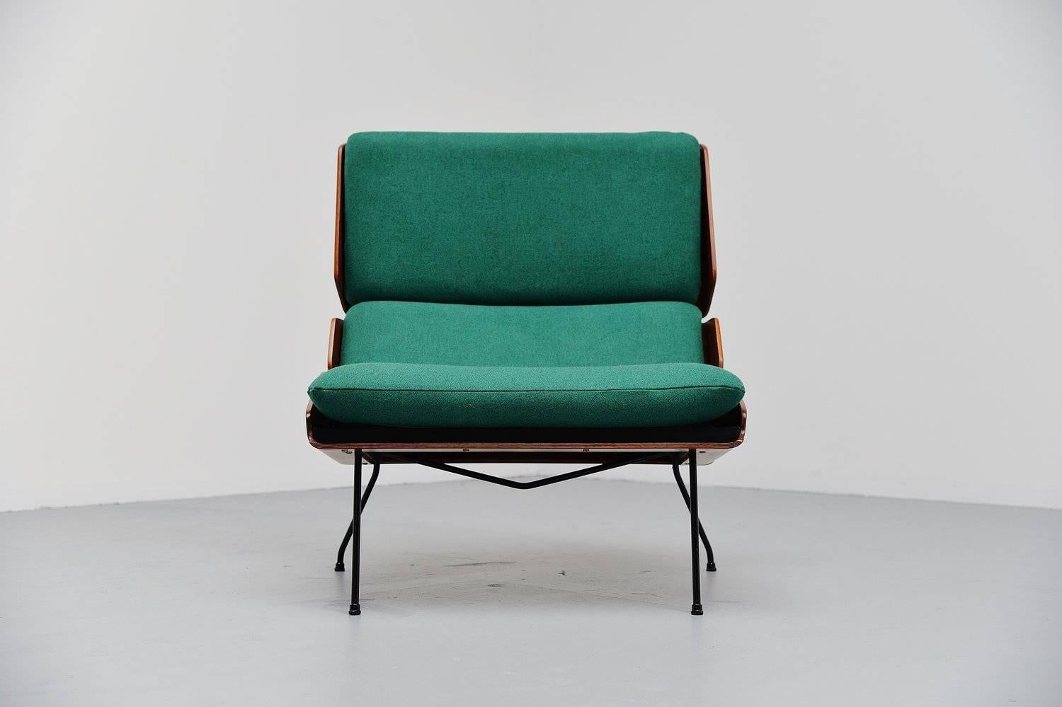 Belgian Georges van Rijck Beaufort Lounge Chair, Belgium, 1959