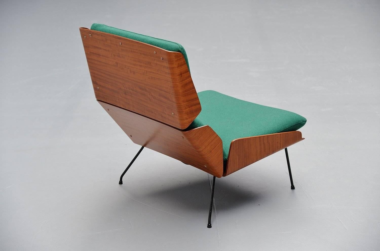 Mid-20th Century Georges van Rijck Beaufort Lounge Chair, Belgium, 1959