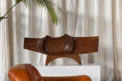 Yasuo Fuke abstract sculpture in mahogany Italy 1960