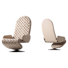 Verner Panton 123 Lounge chairs Fritz Hansen Denmark 1973